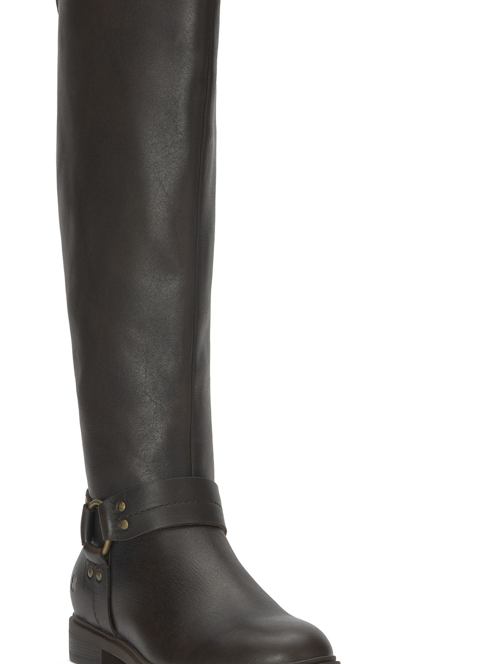 Lucky Brand Women's Over-the-Knee Harness Boot - Dark Brown